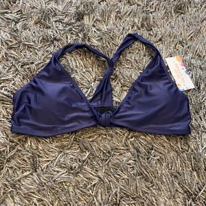 Blue bathing suit top